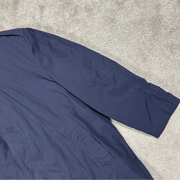 US Air Force All Weather Trench Coat Removable Sherpa Liner in Blue AF 1600 44S - Picture 4 of 16